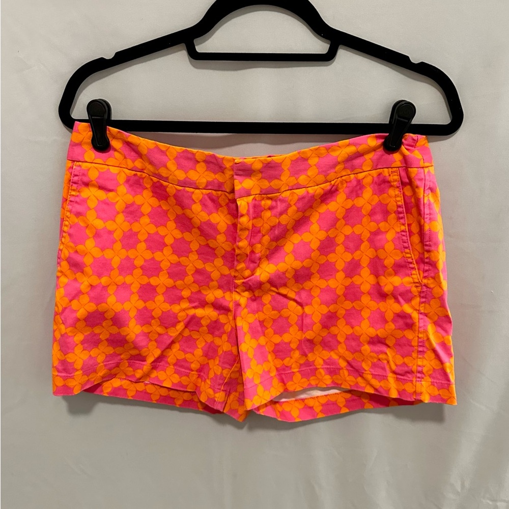 Sigrid Olsen High Waist Pink and Orange Shorts